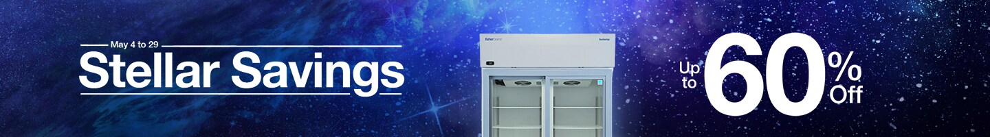 Enjoy stellar up-to-60%-off savings on equipment May 4 through 29.