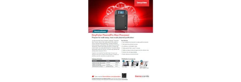 Thermo Scientific™ KingFisher™ PlasmidPro Maxi-Prozessor Flyer