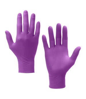 Kimberly Clark Kimtech™ Polaris™ Nitrilhandschuhe, 25 cm, beidhändig tragbar, dunkles Magenta