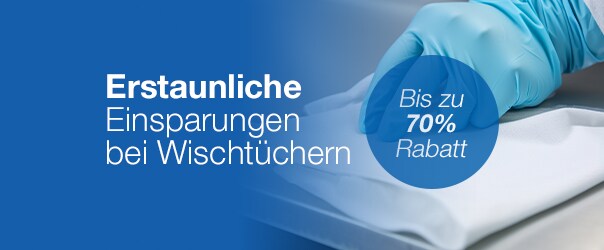 Großartige Einsparungen bei Wischtüchern