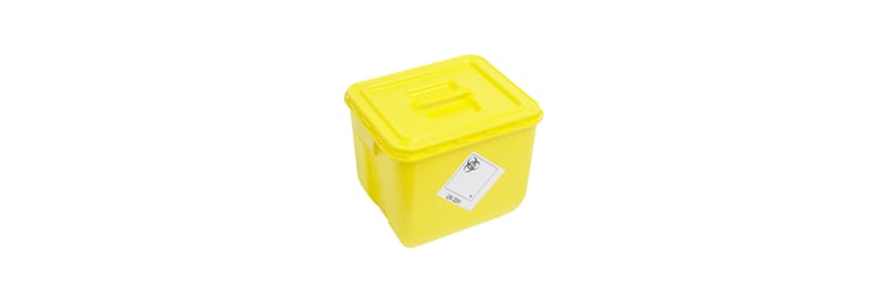 Behälter für biologisch gefährliche Stoffe und für die Entsorgung von scharfen Gegenständen