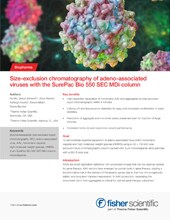 Größenausschlusschromatographie von Adeno-assoziierten Viren mit der SurePac Bio 550 SEC MDi-Säule