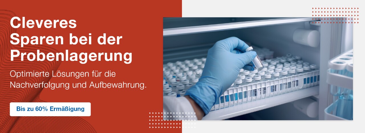 Cleveres Sparen bei der Probenlagerung Cleveres Sparen bei der Probenlagerung