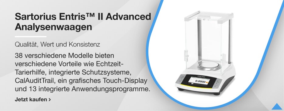 Sartorius Entris™ II Advanced Analysenwaagen Sartorius Entris™ II Advanced Analysenwaagen