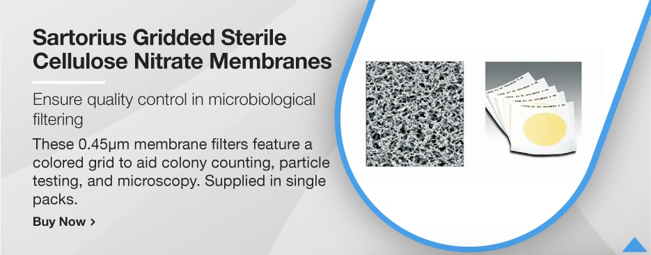 Sartorius Gerasterte Sterile Cellulosenitrat-Membranfilter Sartorius Gerasterte Sterile Cellulosenitrat-Membranfilter